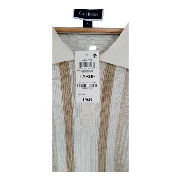 Club Room Men's White Polo Shirt - Picture 12 of 14